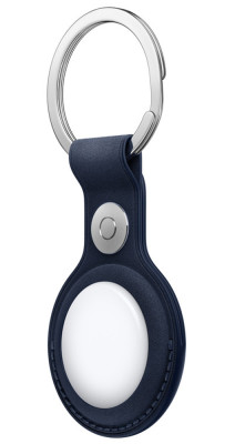 AirTag FineWoven Key Ring Deep Blue