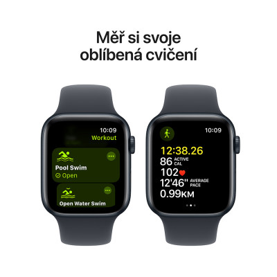 Apple Watch SE 44mm 2024 Midnight, Midnight SB,M/L