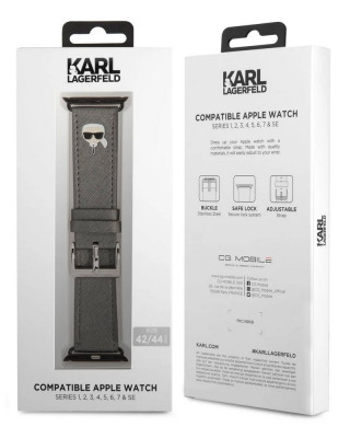 Karl Lagerfeld Head řemínek Apple Watch 42/44mm,Si