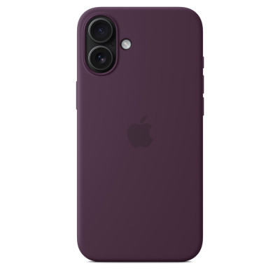 iPhone 16 Plus Silicone Case MagSafe Plum
