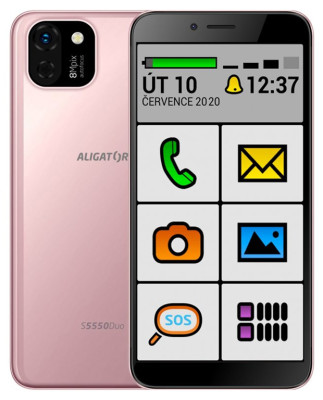 Aligator S5550 Duo SENIOR 16GB RoseGold
