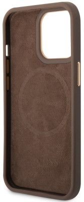 Guess PU 4G MagSafe Case iPhone 14 Pro, Brown