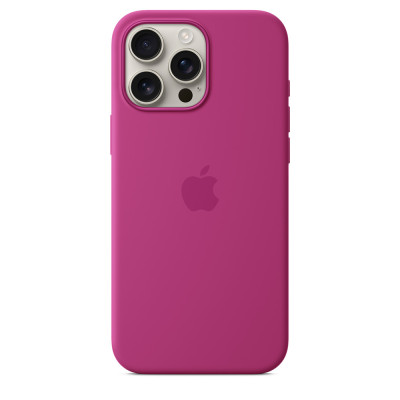 iPhone 16 Pro Max Silicone Case MagSafe Fuchsia