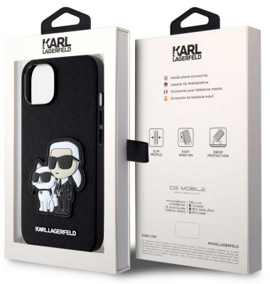Karl Lagerfeld Karl&Choupette Case iPhone 13,Black