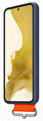 Samsung Silicone Cover with Strap S22, Navy