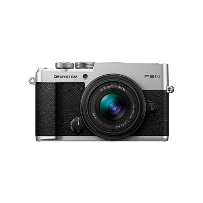 Olympus PEN body silver Zuiko Digital 14-42mm blk