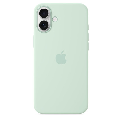 iPhone 16 Plus Silicone Case MagSafe Aquamarine
