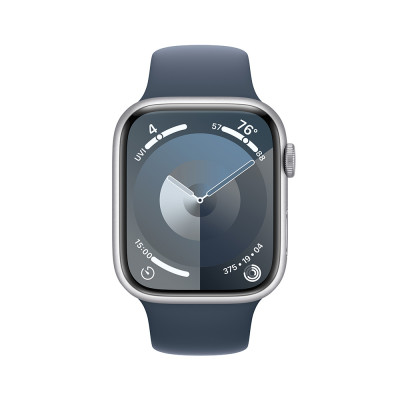Apple Watch Series 9 45mm Silver, Blue SB, M/L