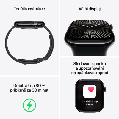 Apple Watch S10 Cell 46mm N.Titan, N.Milanese, S/M