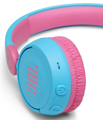 JBL JR310BT bezdrátová stereo sluchátka, Blue/Pink