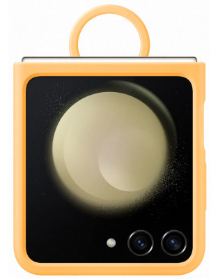 Samsung Silicone Case with Ring Z Flip 5, Apricot