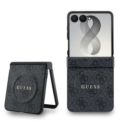 Guess 4G Ring Magsafe kryt Galaxy Z Flip 8 Black