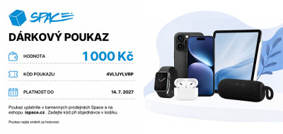 Elektronický dárkový poukaz Space 1000Kč