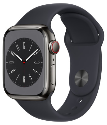 Apple Watch S8 Cell 41mm Graphite Steel, Midnight