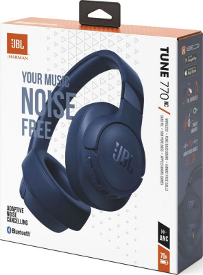 JBL Tune 770NC bezdrátová sluchátka, Blue