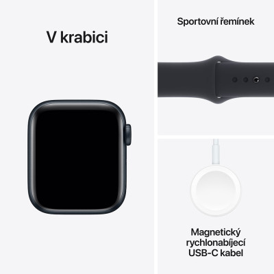 Apple Watch SE 44mm Midnight, Midnight SB, S/M