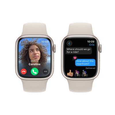 Apple Watch Series 9 41mm Starlight, Star SB, M/L
