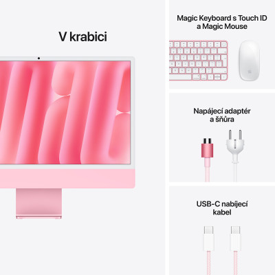 iMac 24" 4.5K, M6 12-CPU/12-GPU/16GB/256GB/Pink