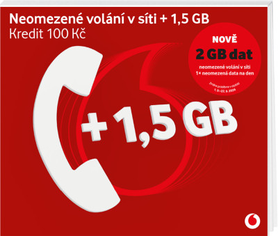 Vodafone Předplacenka 2GB