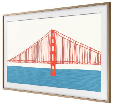 Rámeček pro Frame 2021-2025 55" - týková, rovný