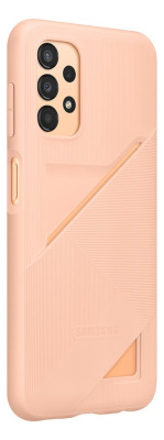 Samsung Back Cover with Card Pocket A13 5G, Peach