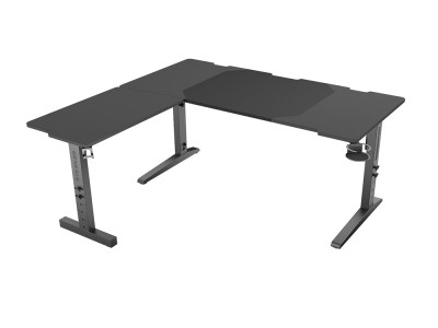 Herní stůl Genesis HOLM MODULAR 160 ROHOVÝ, RGB