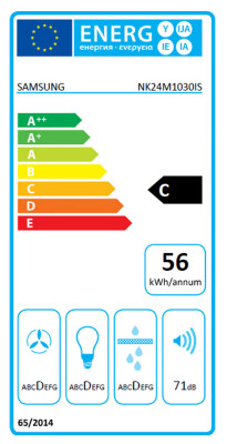 Vestavná digestoř Samsung NK24M1030IS/UR