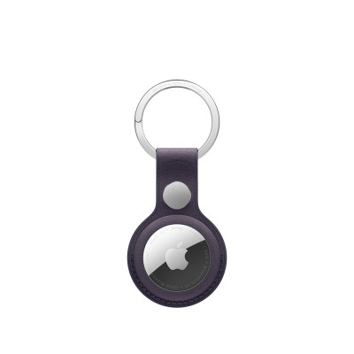 AirTag FineWoven Key Ring - Midnight Purple
