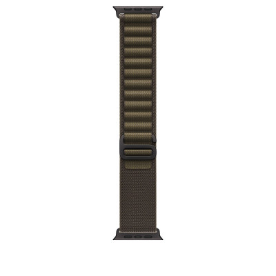 Apple 49mm Dark Olive Alpine Loop L - Black Titan