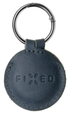 FIXED Case for AirTag z pravé hovězí kůže, Blue