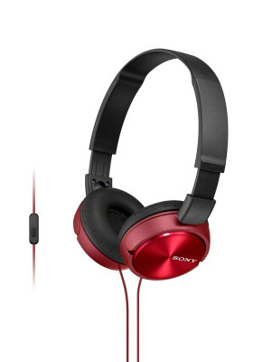 Sony MDR-ZX310AP sluchátka 30mm s mostem, Red