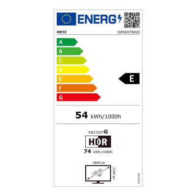50" QLED Metz Smart TV 4K 50MQH7500Z