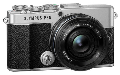 Olympus E-P7 Pancake Zoom Kit silver/black
