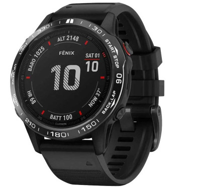 Hliníková ochrana lunety pro Garmin Fenix 7x Black