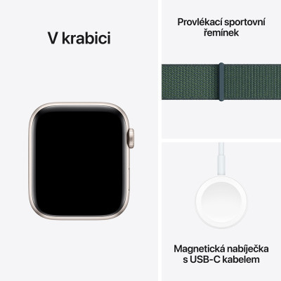 Apple Watch SE 44mm 2024 Starlight,Lake Gr Sport L