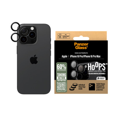 PanzerGlass Hoops iPhone 16 Pro/16 Pro Max, Black