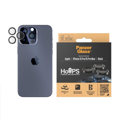 PanzerGlass HoOps iPhone 16 Pro/16 Pro Max Alu Bla