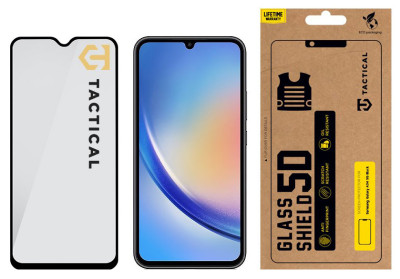 Tactical Glass 5D Samsung Galaxy A34 5G, Black