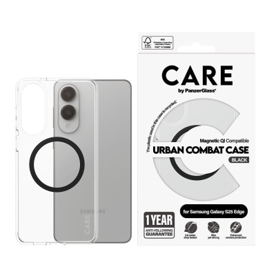 PanzerGlass CARE Samsung Galaxy S25 Edge Urban QI