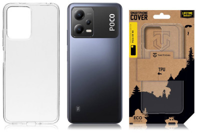 Tactical TPU pouzdro Poco X5 5G, Clear