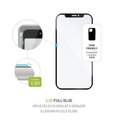 FIXED Full-Cover sklo Motorola Moto G54 5G, Black