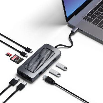 Satechi USB-C Multimedia MX Adaptér - Space Grey