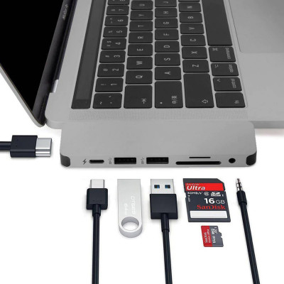 HyperDrive SOLO USB-C Hub MacBook & USB-C, Gray