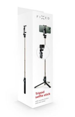 FIXED Snap Selfie stick s tripodem 3/4" závit, BLK
