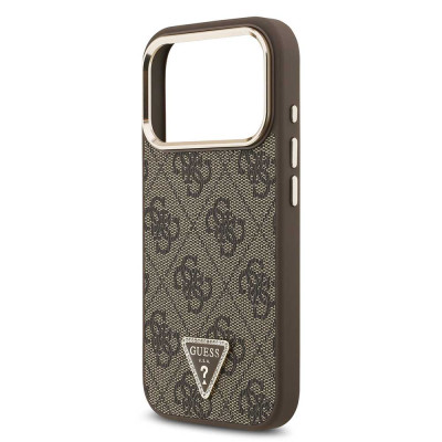 Guess Triangle Logo MagSafe iPhone 18 Pro Brown