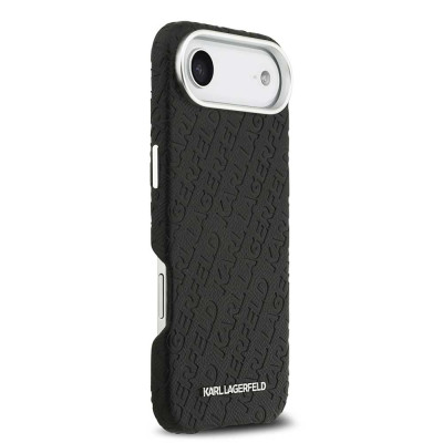 Karl Lagerfeld Grained PU MagSafe iPhone Air Black