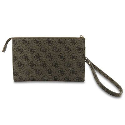 Guess PU 4G Metal Logo kabelka na telefon, Brown