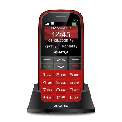 Aligator A770 Senior červený + stol.nab.