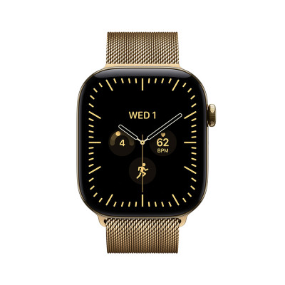 Apple Watch Series 12 Cellular 42mm Radiant Gold Titanium, Radiant Gold Milanese