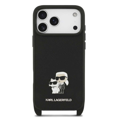 Karl Lagerfeld Saffiano Crossbody iPhone 17 Pro